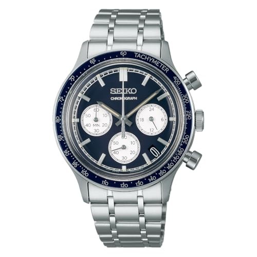 SEIKO SELECTION SBTR053 navy Dial Chronograph Men’s Watch with Box
