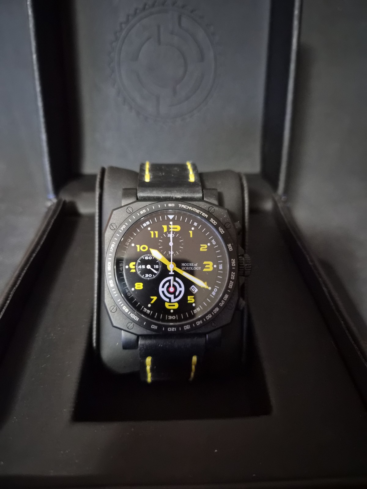 House Of Horology Bedlam – Black / Yellow Men’s Watch