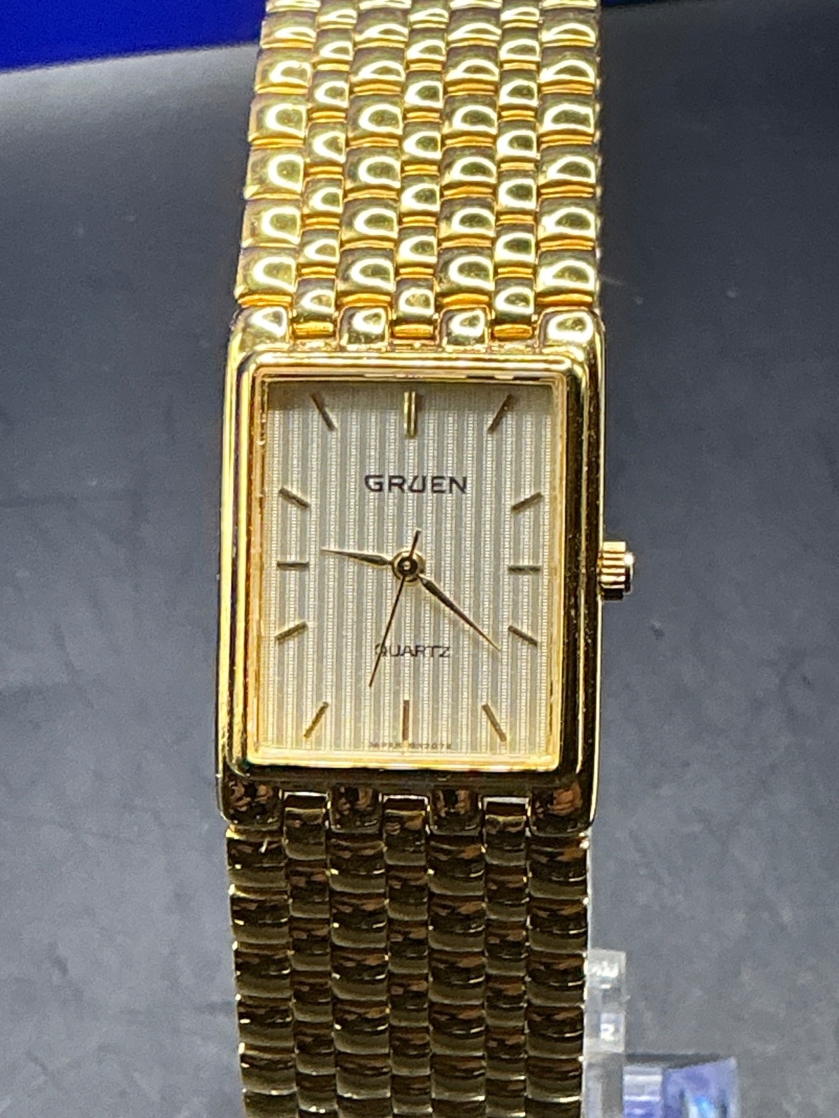 Gruen 236-Y121 Tank Gold Quartz Watch