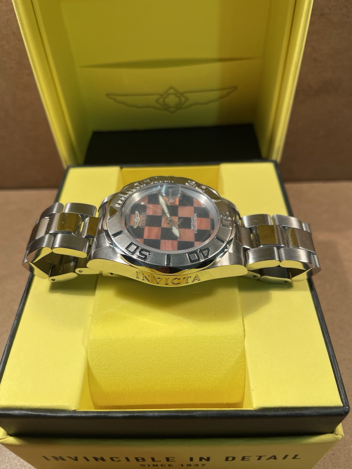 Invicta Mosaic Collection Checker Dial Automatic Watch