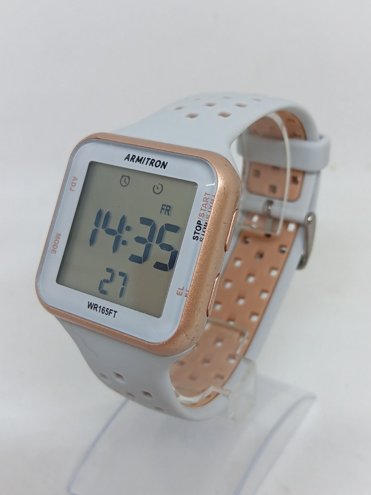 Armitron Pro Sport 40/8417 Women’s 38mm Rose Gold / Gray Square Digital Watch