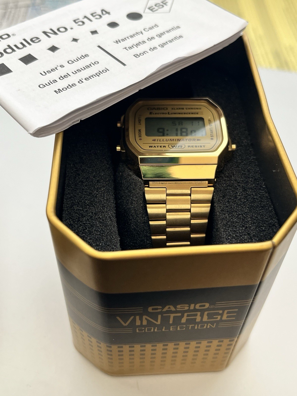Casio A168WG-9VT – gold – part of the Vintage Collection Watch