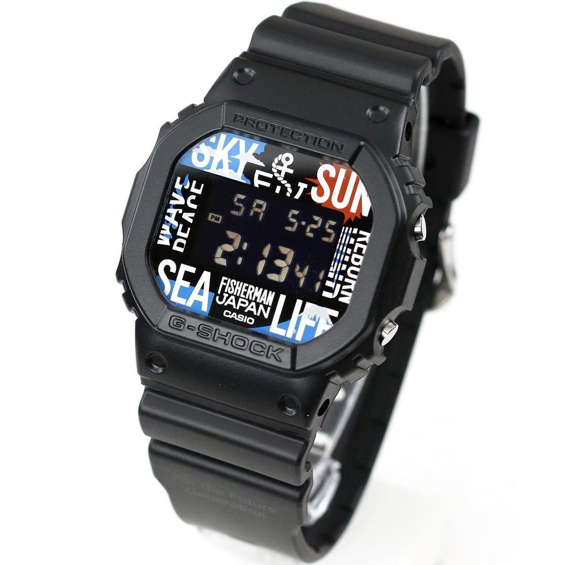 CASIO G-SHOCK DW-5600RF24-1JR Reborn Art Festival x FISHERMAN JAPAN Watch 42.8mm