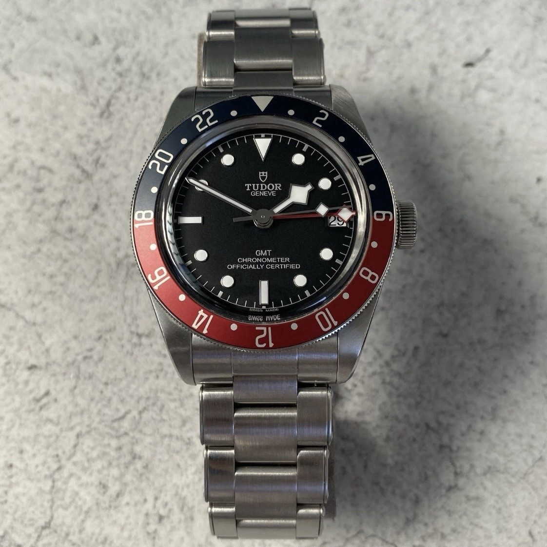 TUDOR Black Bay GMT 41mm Auto Chronometer Blue/Red Bezel Box Papers