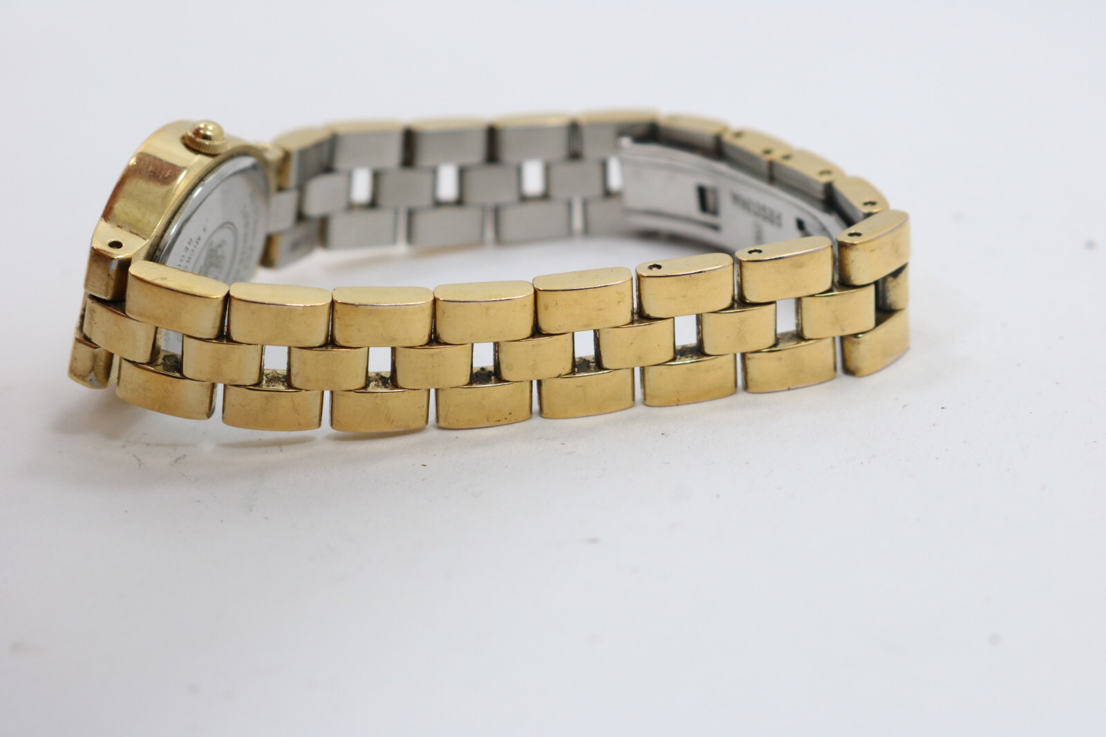 FESTINA Womens 8973 Gold Tone Steel Dress Watch New Battery