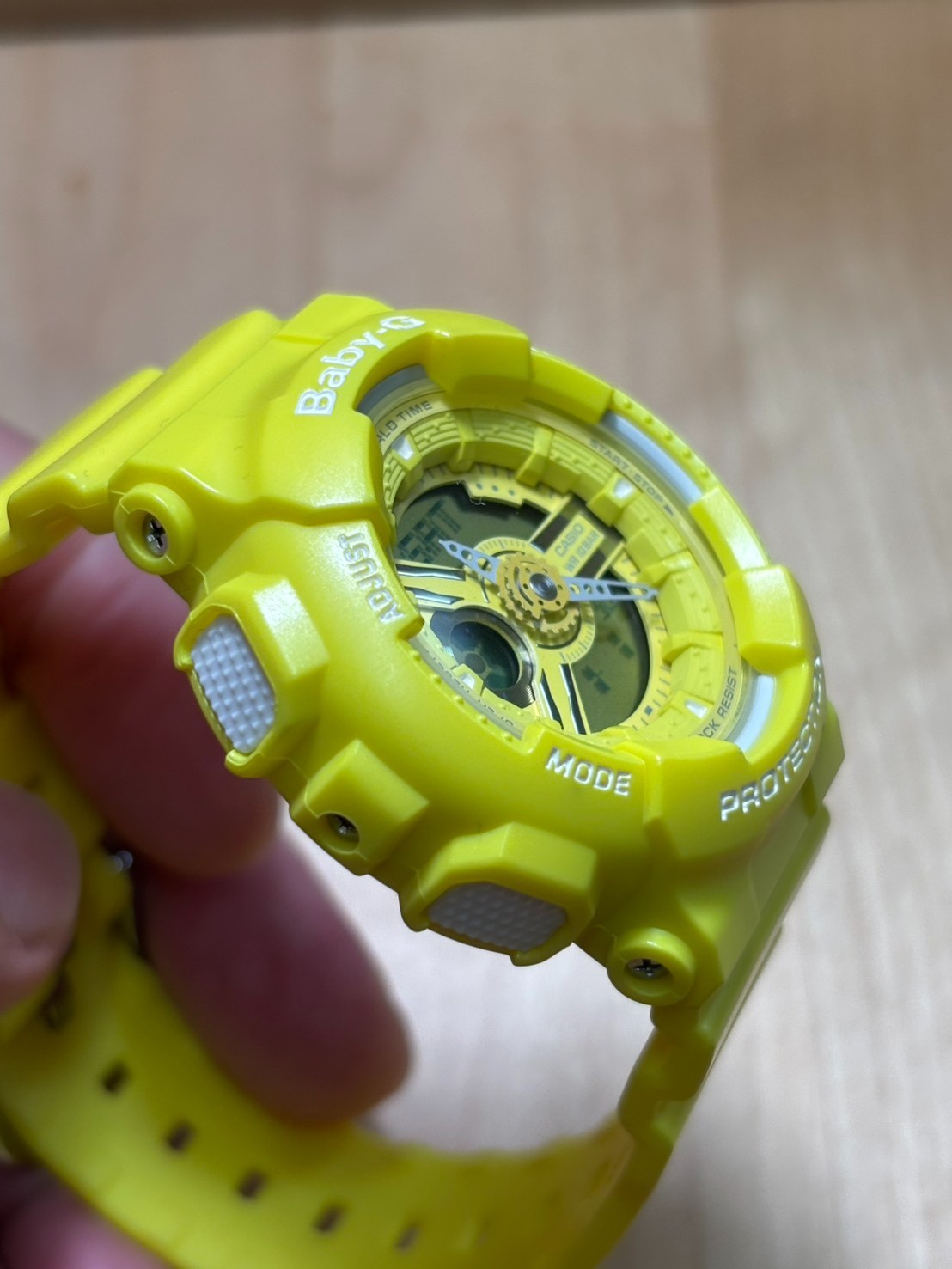 【LAST UNIT】Casio G-Shock Baby-G BA-110BC-9A Yellow Analog Digital Japan Used