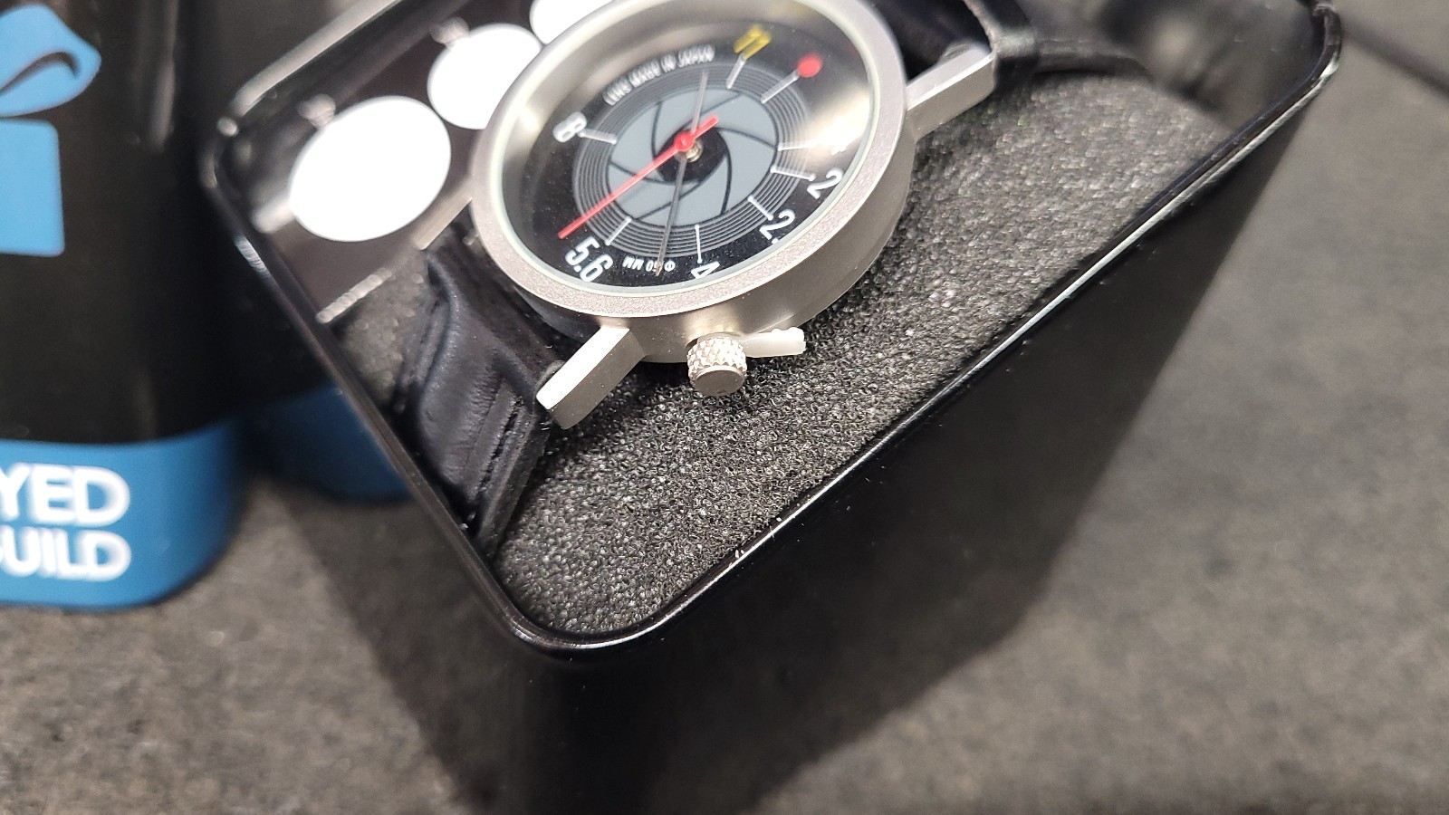 Tempus Fugit FStop Aperture Photographer Novelty Quartz Watch Japan New Battery