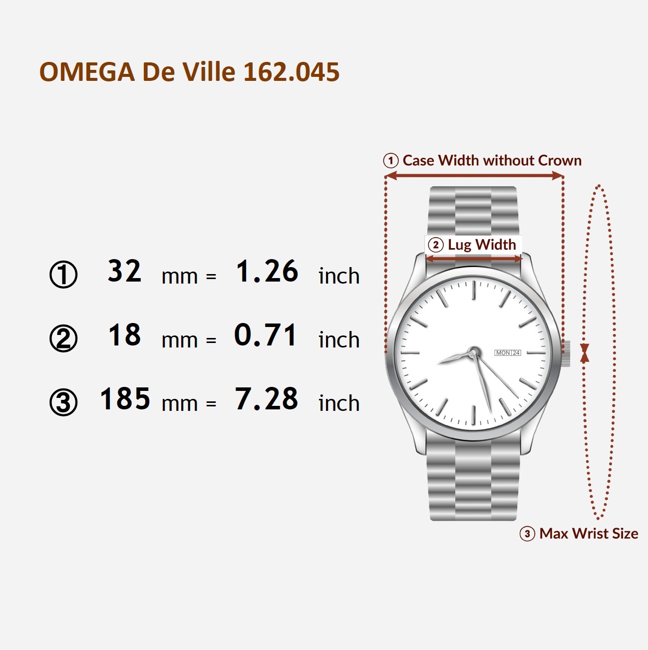 OMEGA De Ville Ref.162.045 Square 32mm Gray Auto Men Vintage 1970s JAPAN Z138