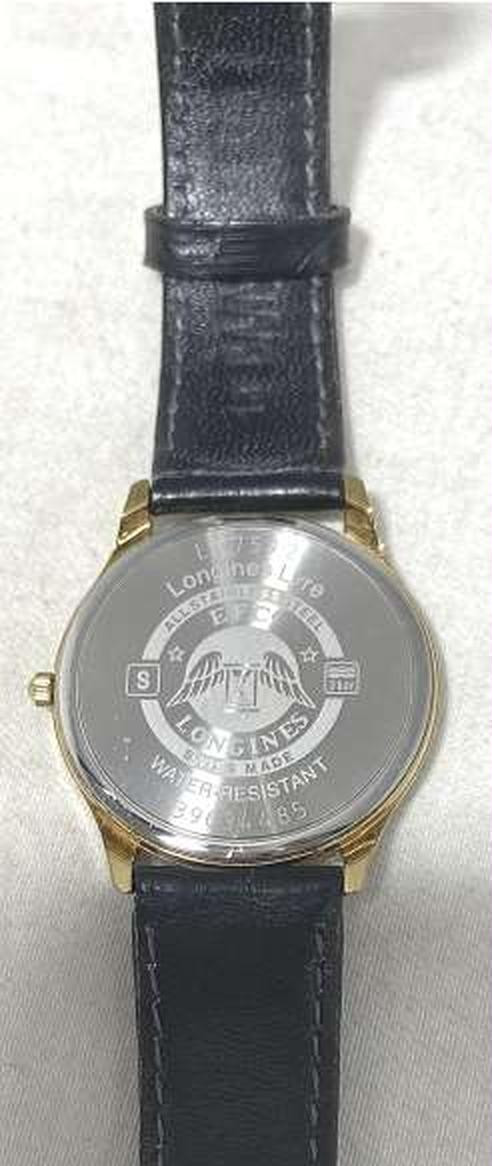 Longines Lyre L4.759.2 Quartz Gold Dial Date Analog Men’s Watch Used