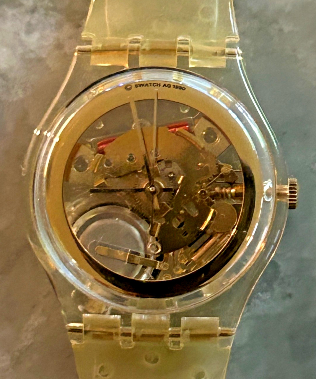 Swatch # 1 Club Special – Golden Jelly – GZ115 – 1990 – Gent