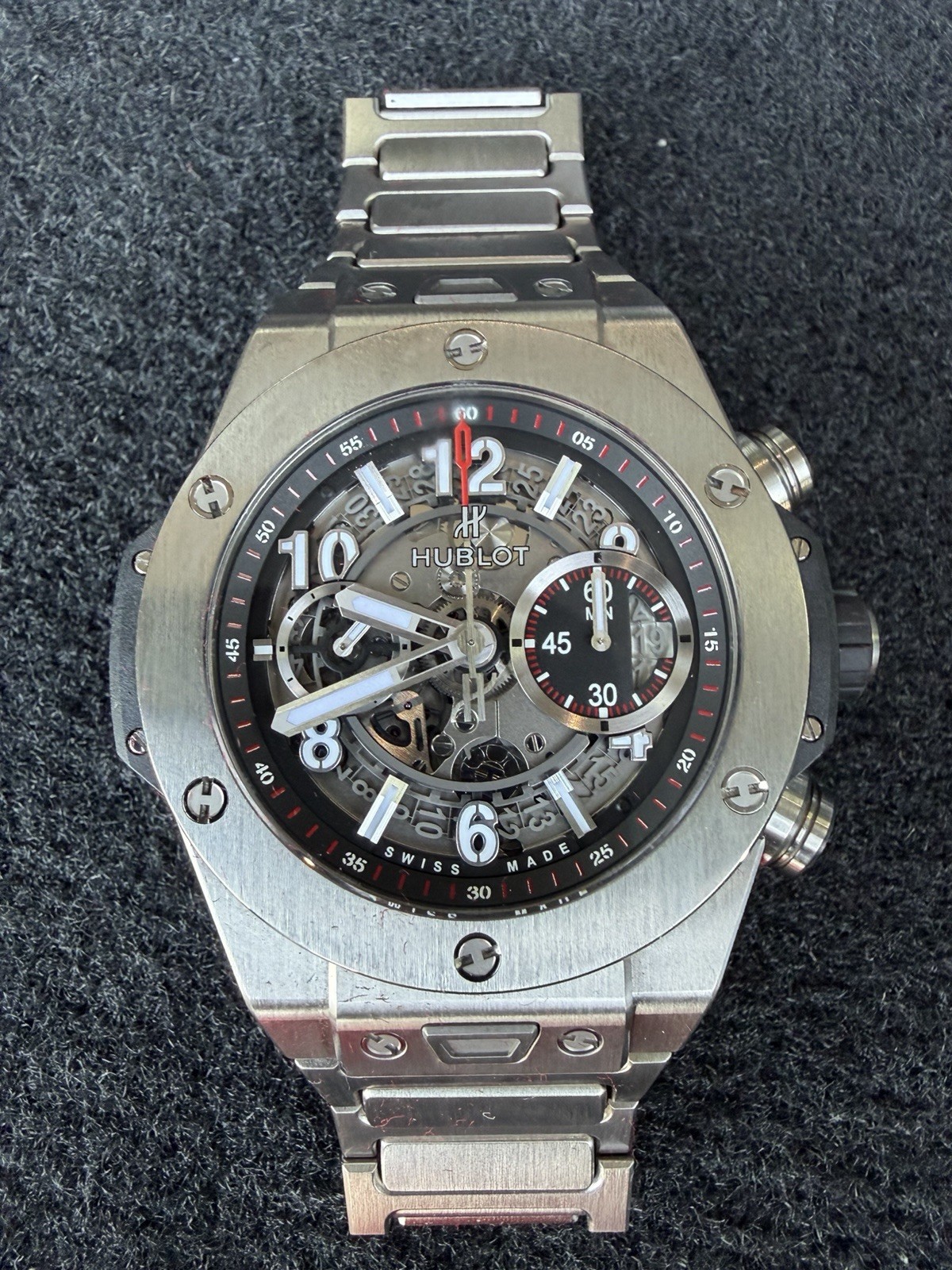 Hublot Big Bang Unico 411.NX.1170.NX skeleton dial titanium
