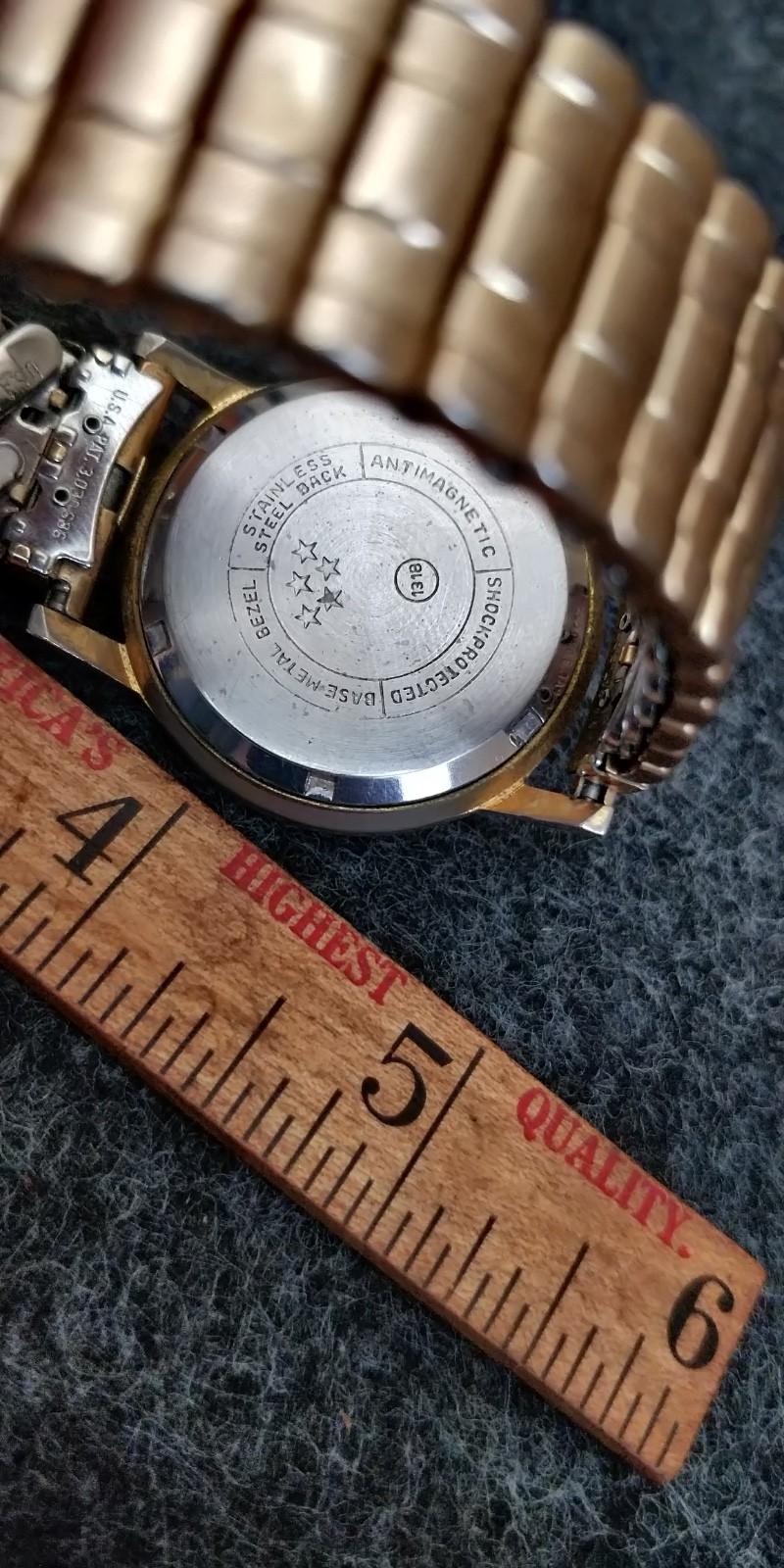 T.P.R Jewelers Wrist watch Incabloc Anti Magnetic seconds figures PARTS REPAIR