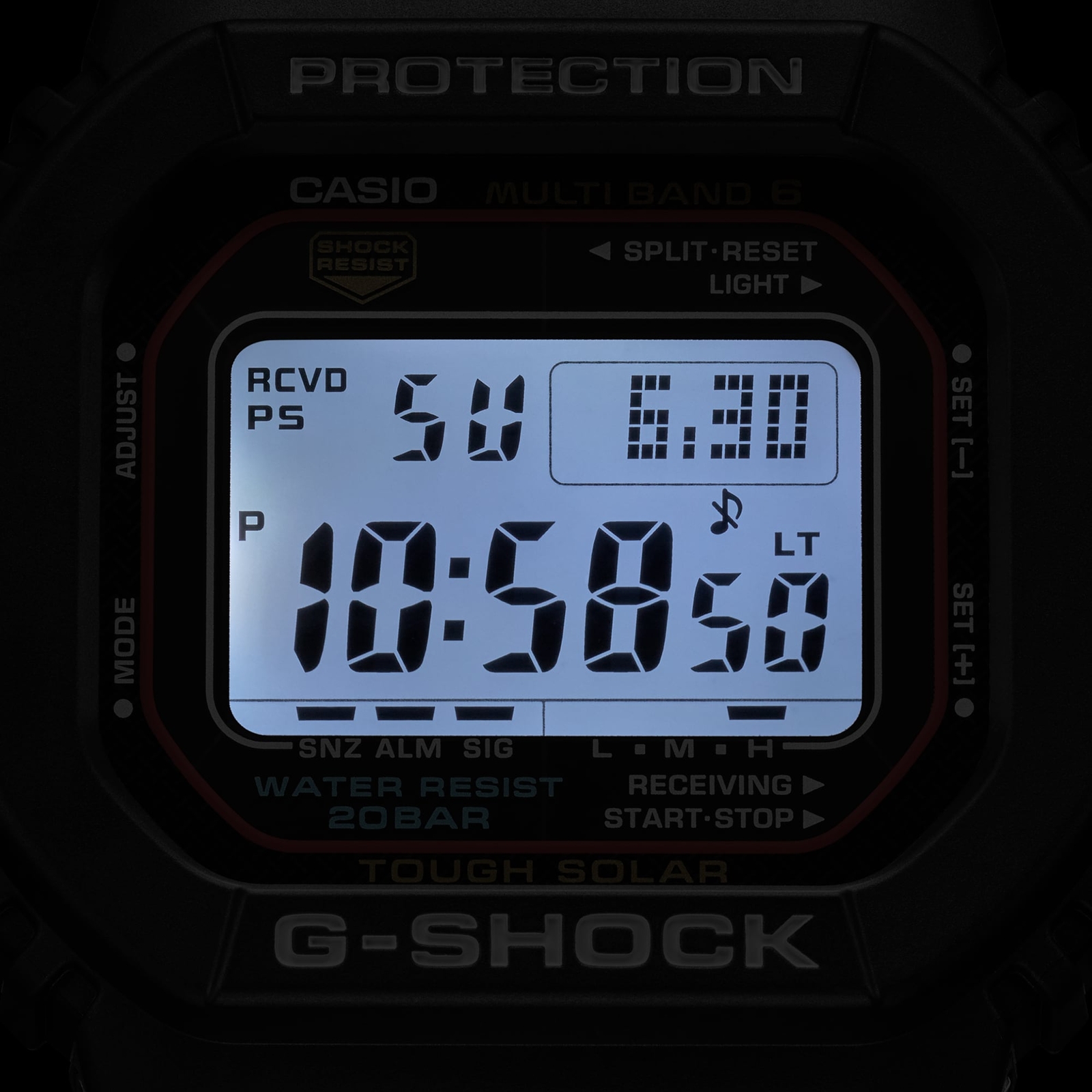 CASIO G-SHOCK GW-M5610U-1JF Radio Solar Digital Black 43.2mm Watch