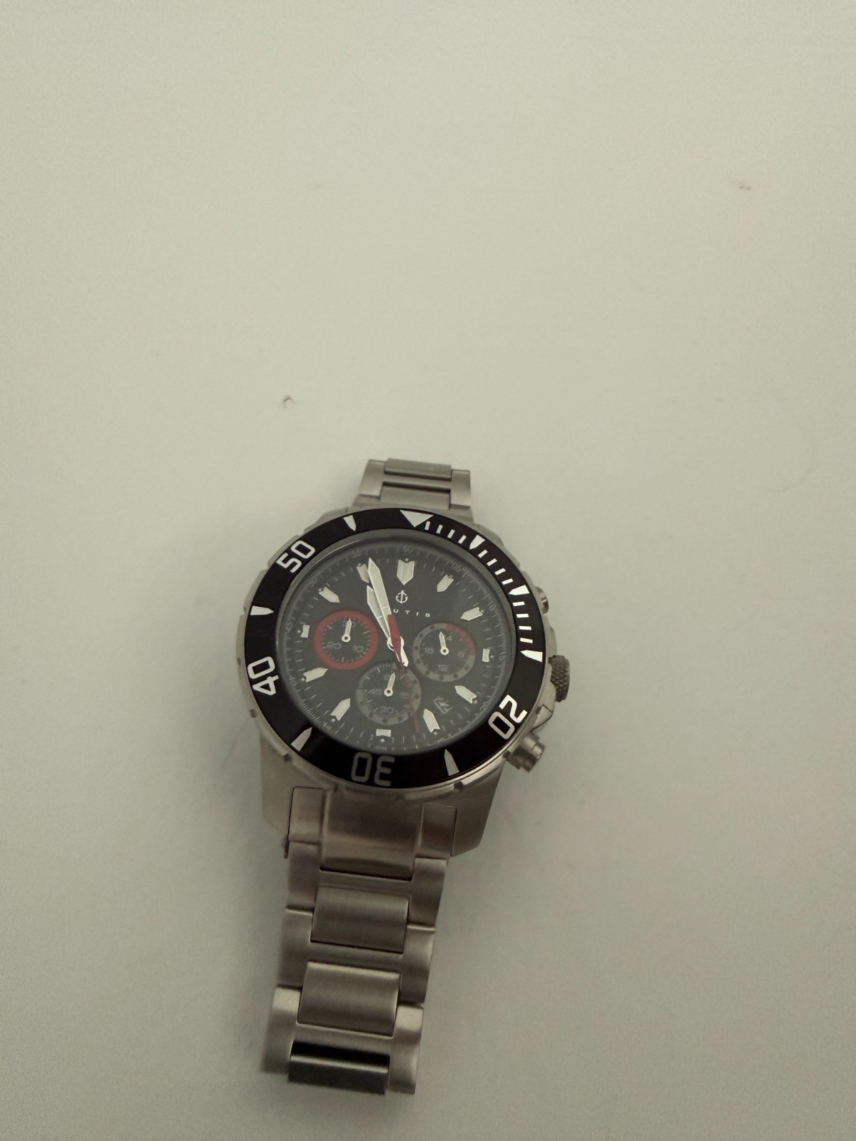 Nautis Dive Chrono 500 Quartz Black Dial Men’s Watch (needs new battery)