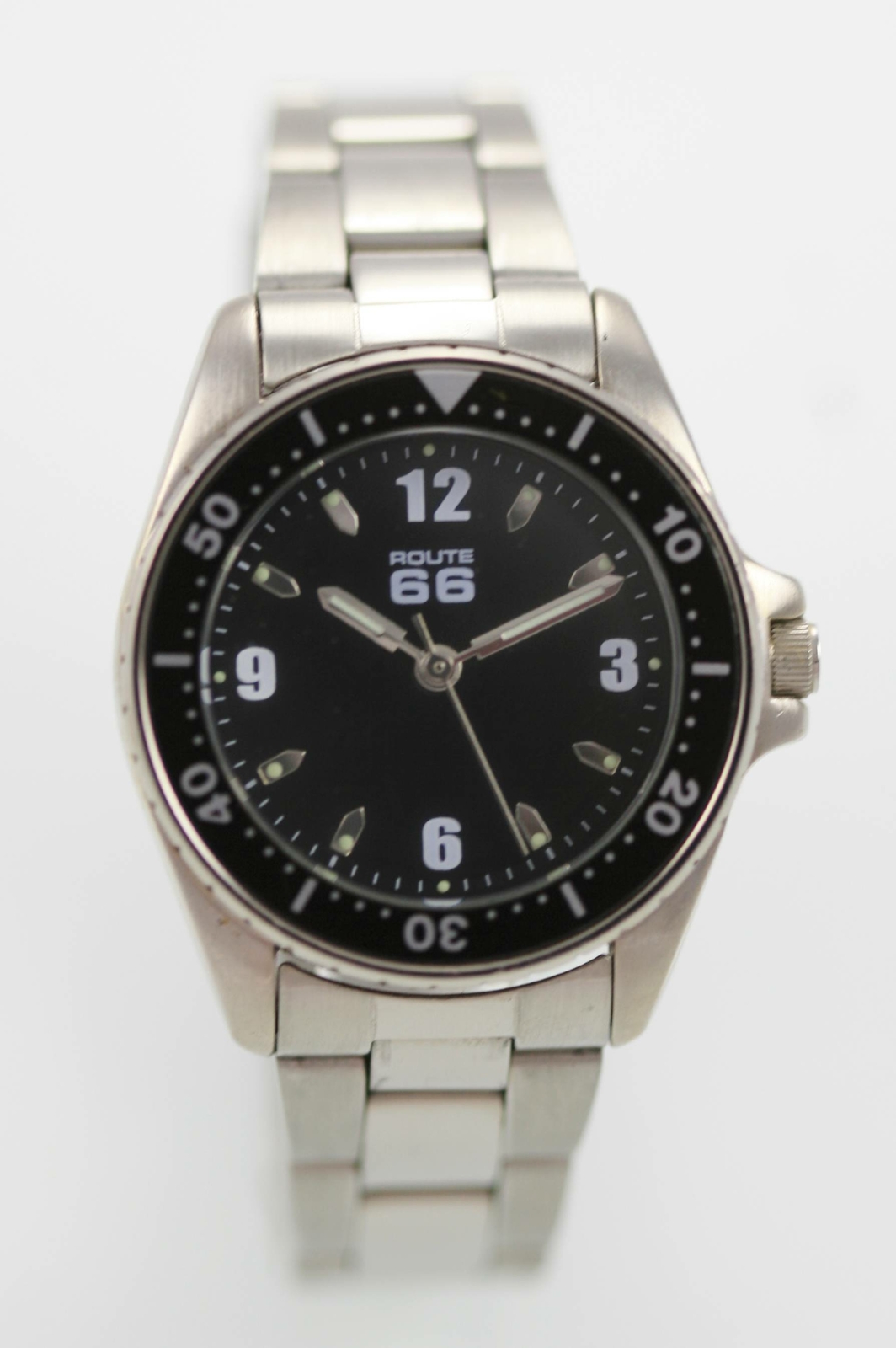 Route 66 Watch Women Black Stainless Silver Steel Battery Water Resistant Quartz