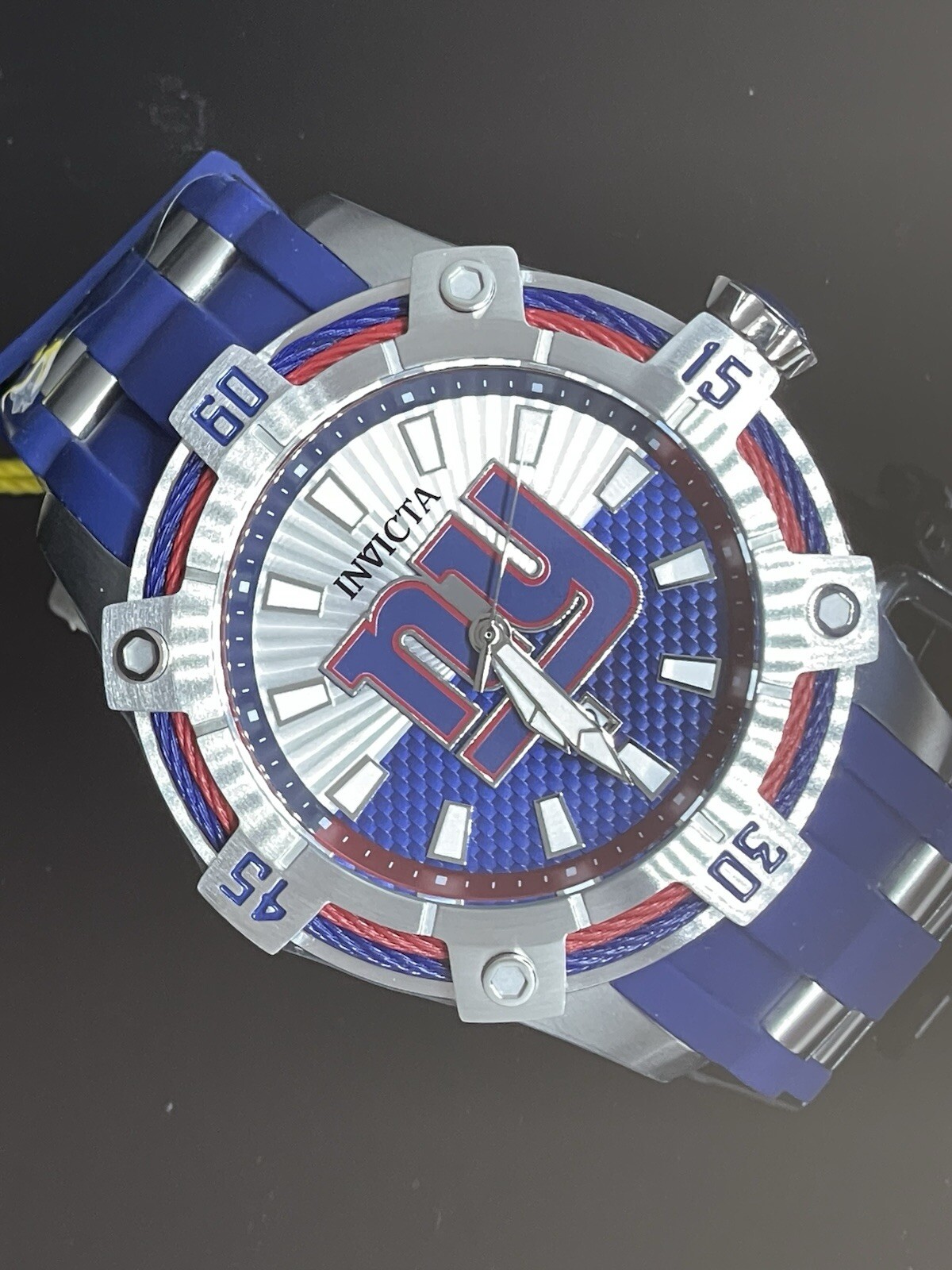 Invicta NFL New York Giants 52mm Quartz Chrono Last One! # 41987