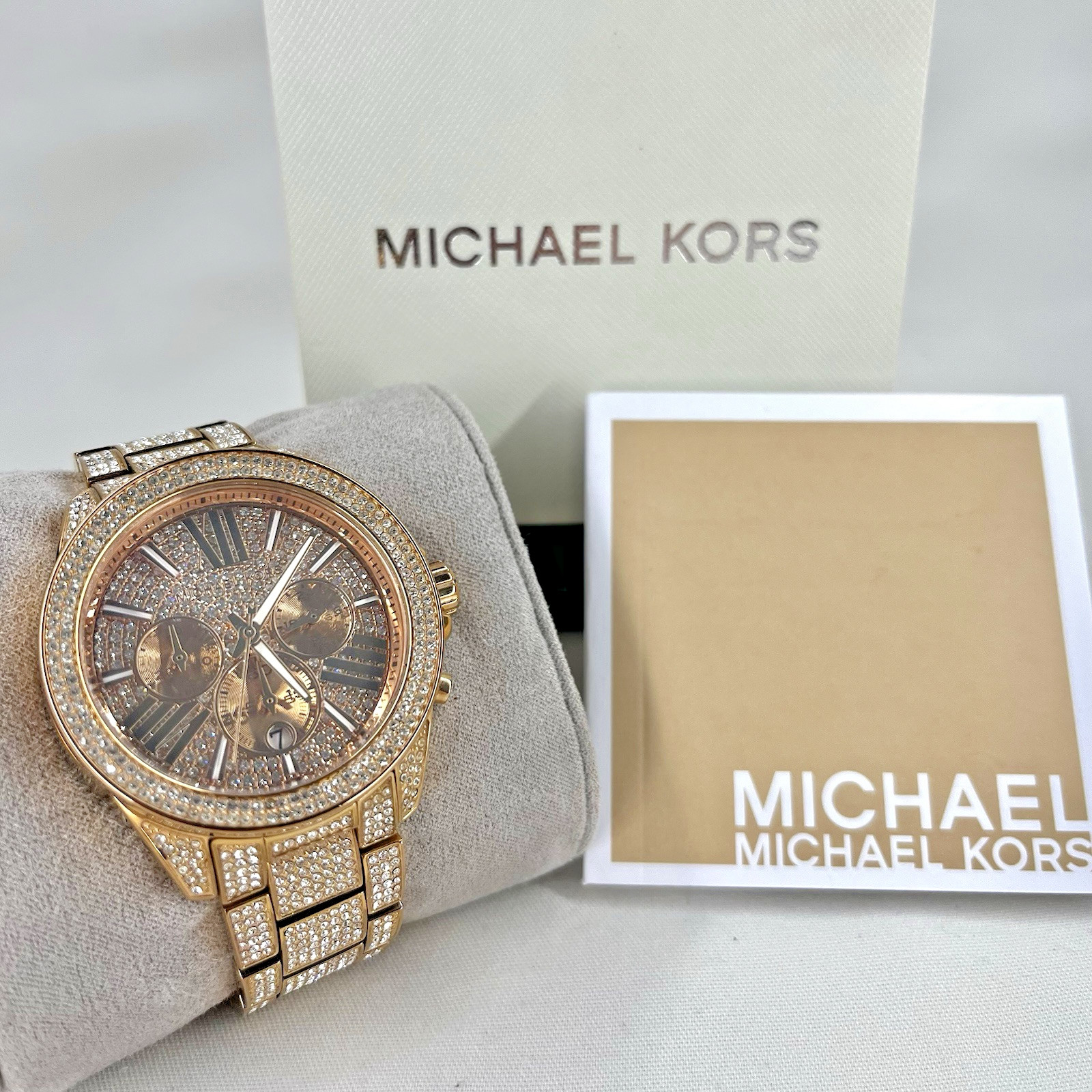 Michael Kors MK6452 Wren Rose Gold Pave Glitz StainlessSteel Women’s Wrist Watch