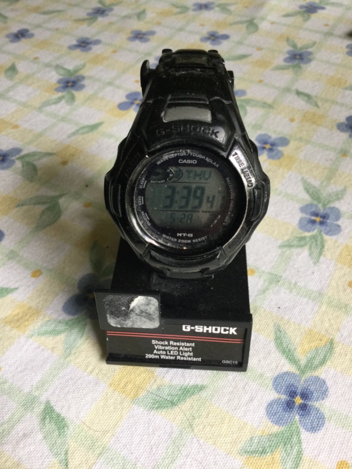 Casio G Shock solar battery watch, #2638 MTG 910DA, atomic setting