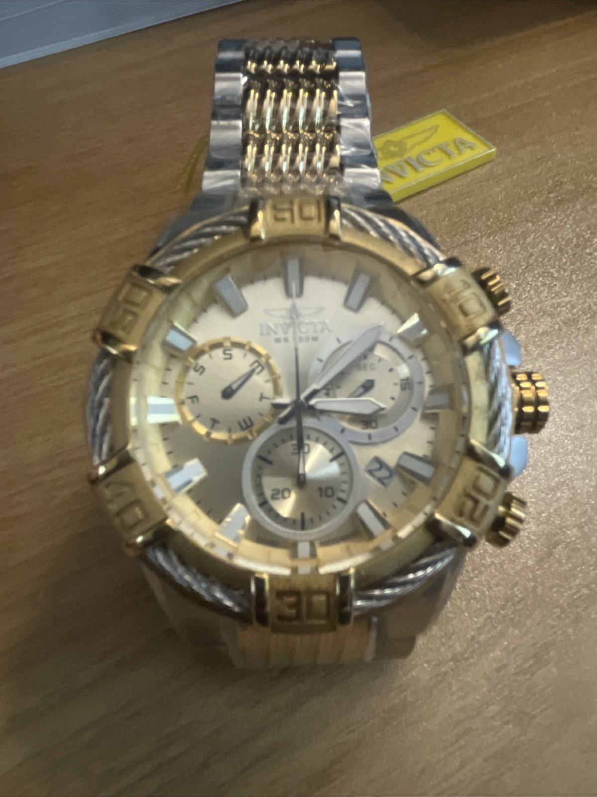 Invicta Men’s Bolt 25864 51mm Chronograph Two Tone Stainless Steel Swiss Watch