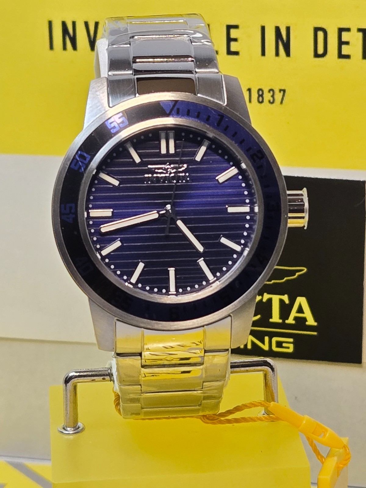 INVICTA Specialty Gramercy Men’s Watch 45mm Steel with Blue Dial NEW