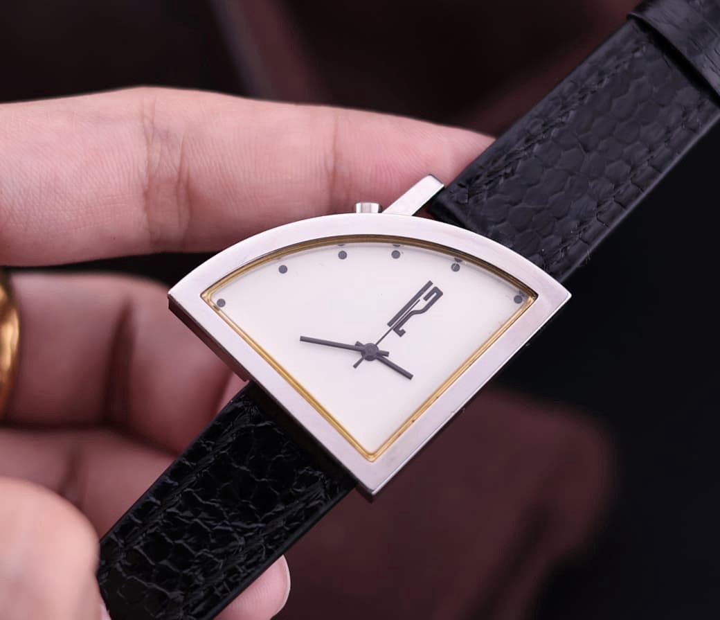Rare Vtg 1980s Ventura Segments by Alfred Brodmann Unisex Watch