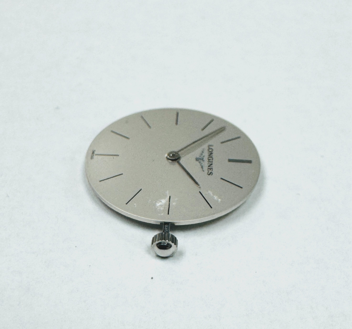 Longines Quartz Movement E03.001 20.5mm Gray Dial Swiss Made .