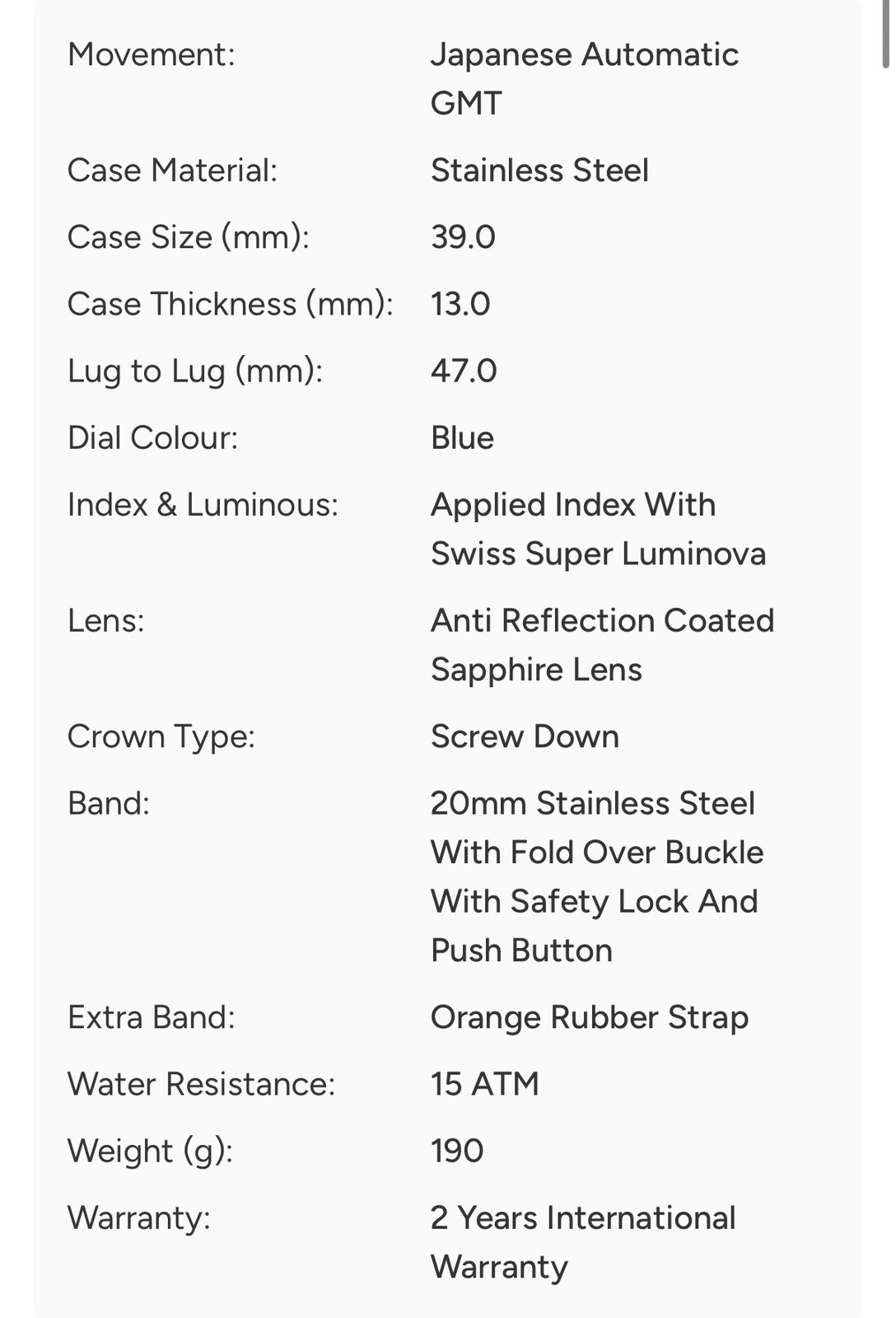 Spinnaker Croft GMT Automatic – 39mm – Pacific Pulse