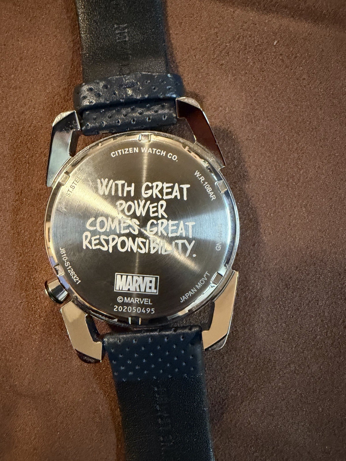 Open Box Citizen Spider-Man Men’s AW1156-01W 44mm Strap Watch