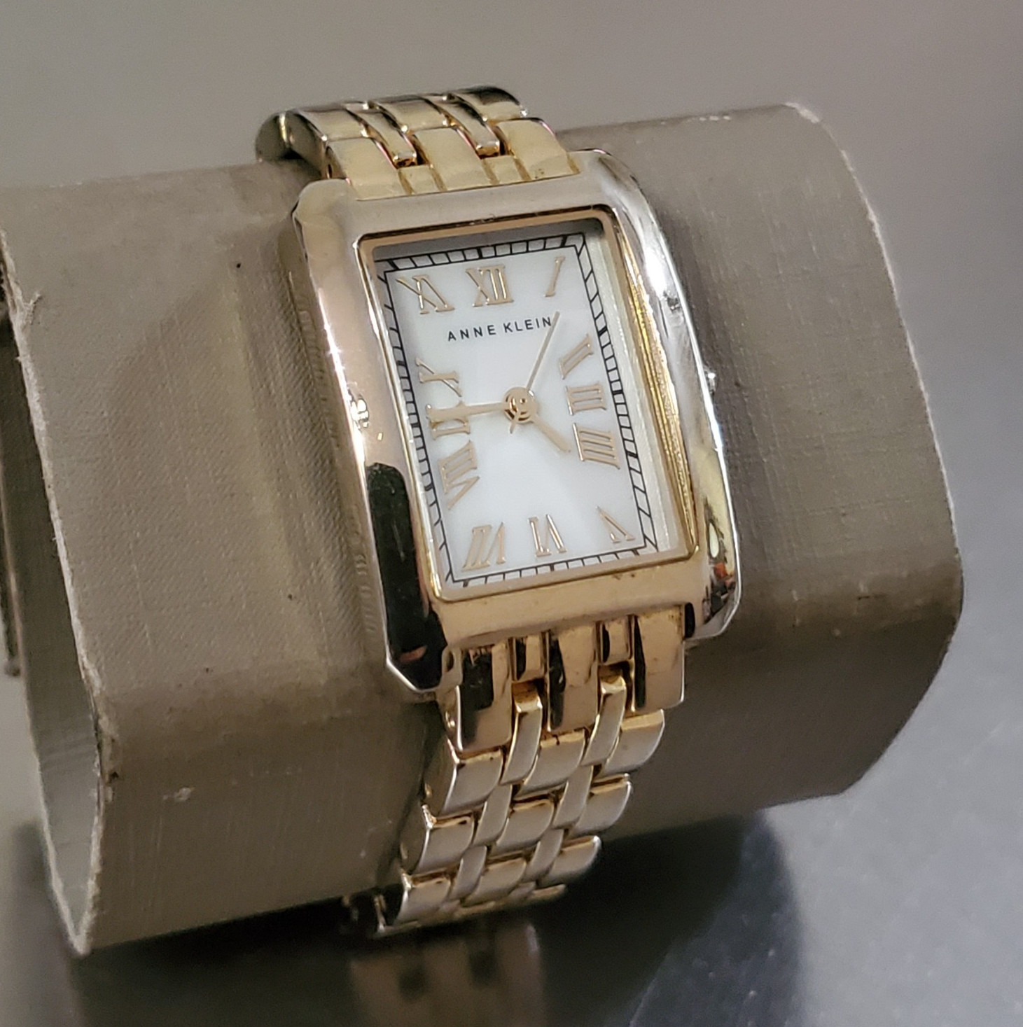 Anne Klein Watch Women’s Vintage Gold Tone Analog Water Resist 5.5 inch 22 mm