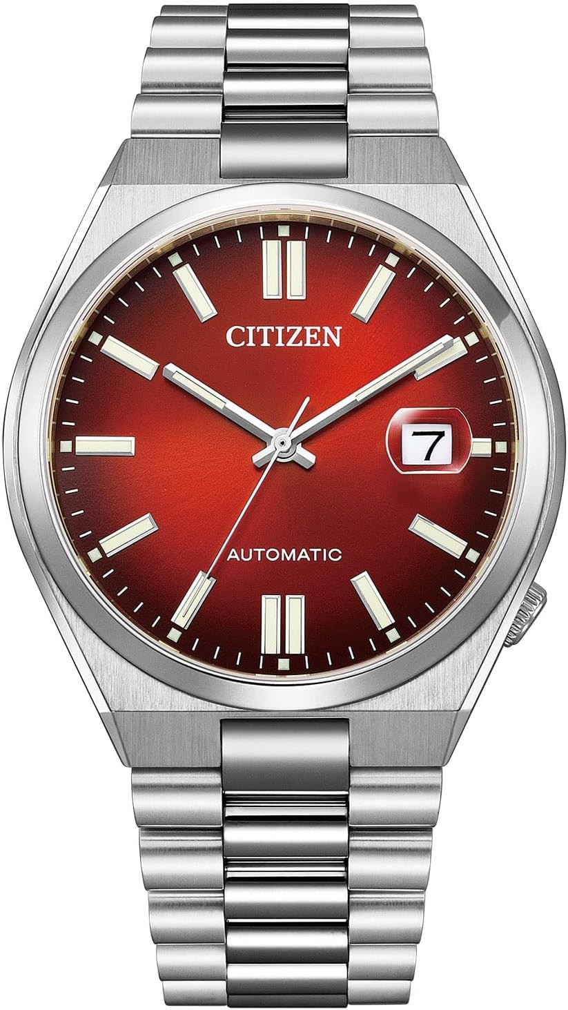 Citizen Watch TSUYOSA Mechanical NJ0150-56W Men’s Silver/Burgundy