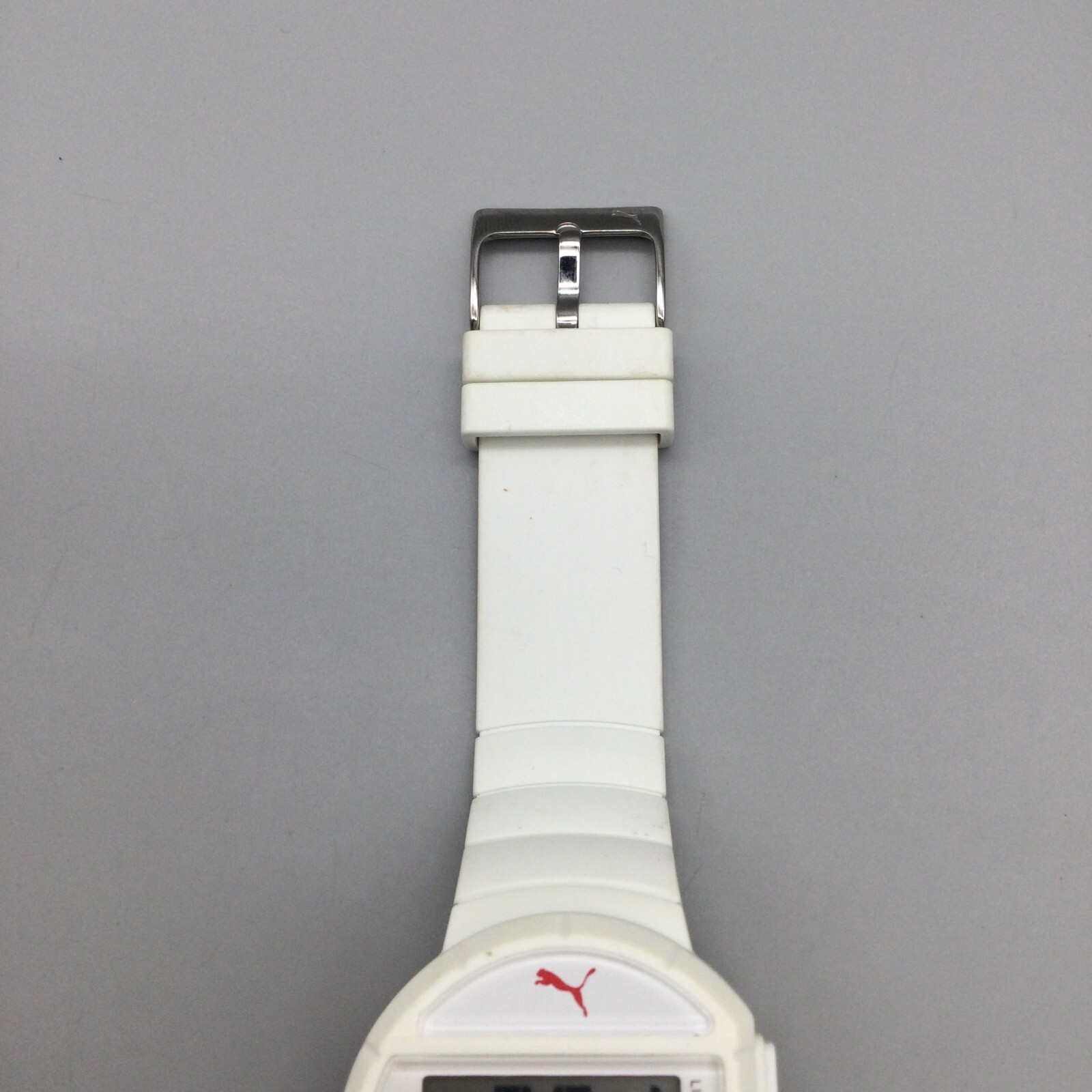 Puma Digital Watch Unisex 36mm White 50M Silicone Band New Battery