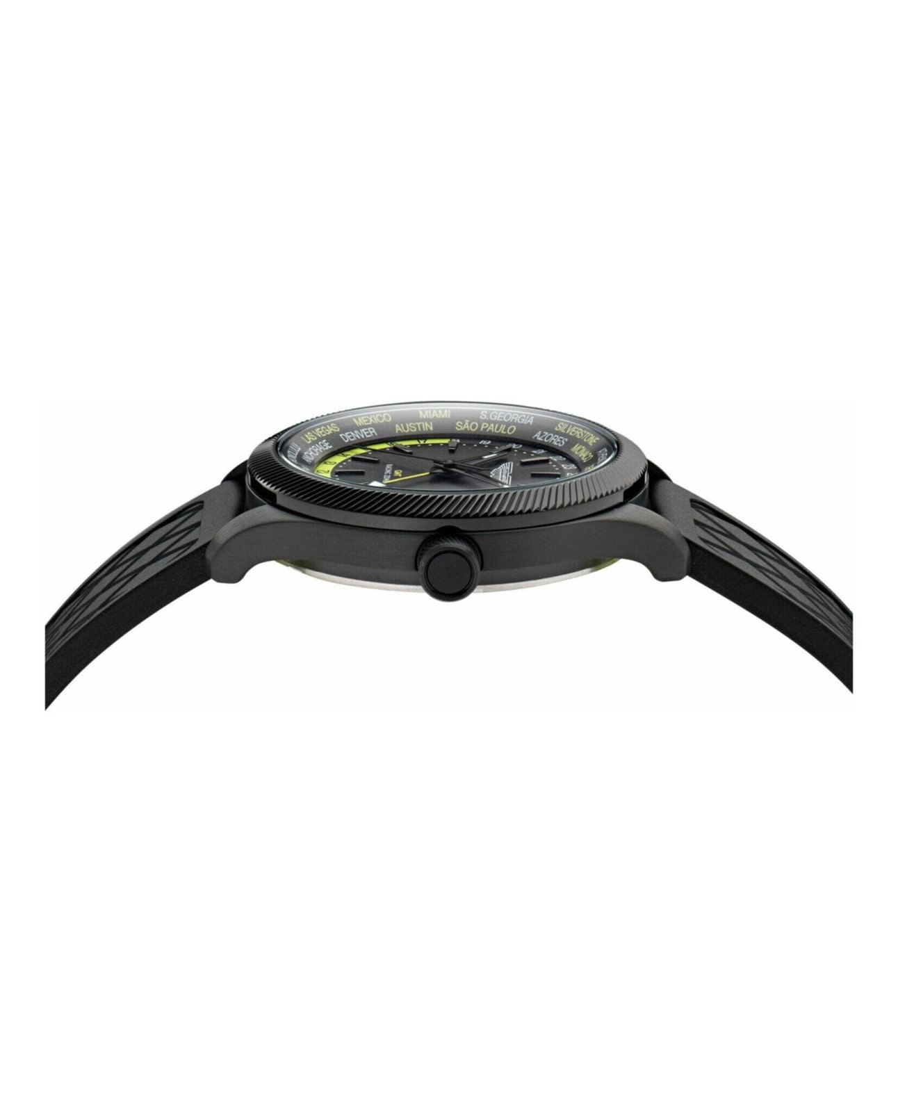 GRZ Black IP/Black Silicone Strap Black Dial Wristwatch MTIZ1F501