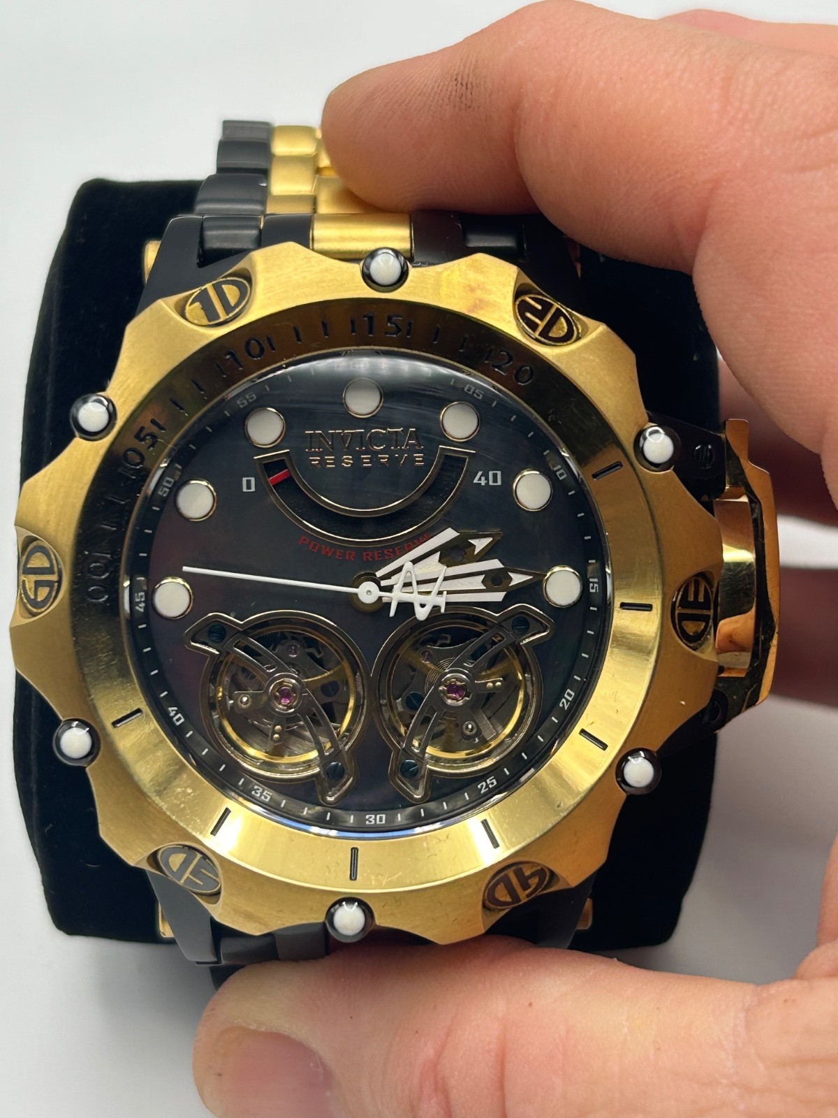 Invicta Venom Hybrid DBL open heart mother of pearl MDL 33555 auto never worn 🔥