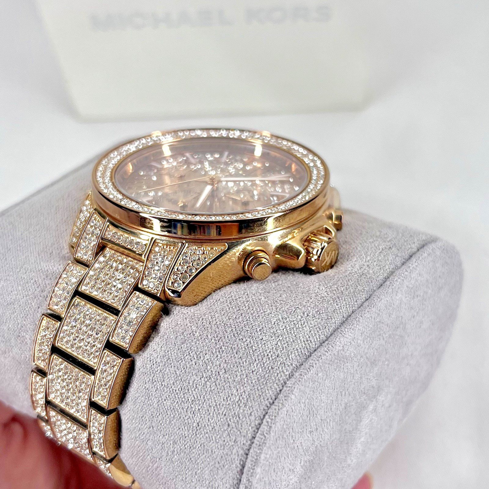 Michael Kors MK6452 Wren Rose Gold Pave Glitz StainlessSteel Women’s Wrist Watch