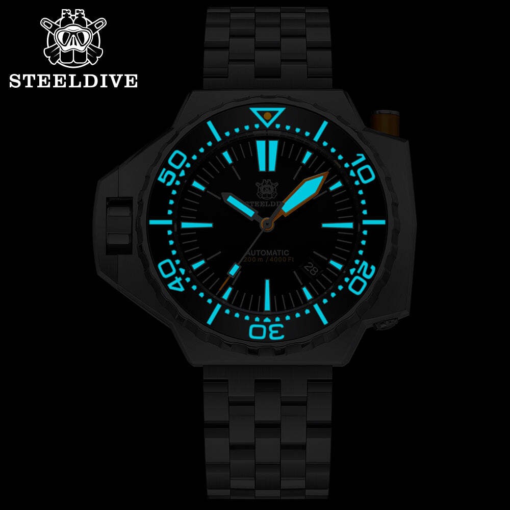 STEELDIVE SD1969 — 1200M NH35 Automatic Cushion-Case Dive Watch