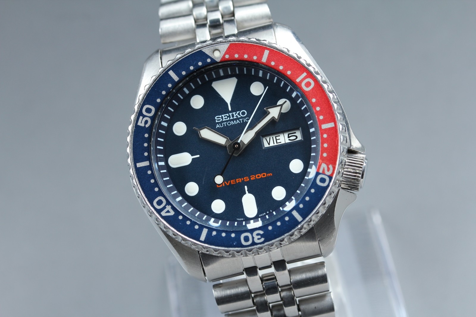 Near MINT SEIKO 7S26-0020 SKX009 PEPSI Dial Men’s Automatic Diver’s Watch JAPAN