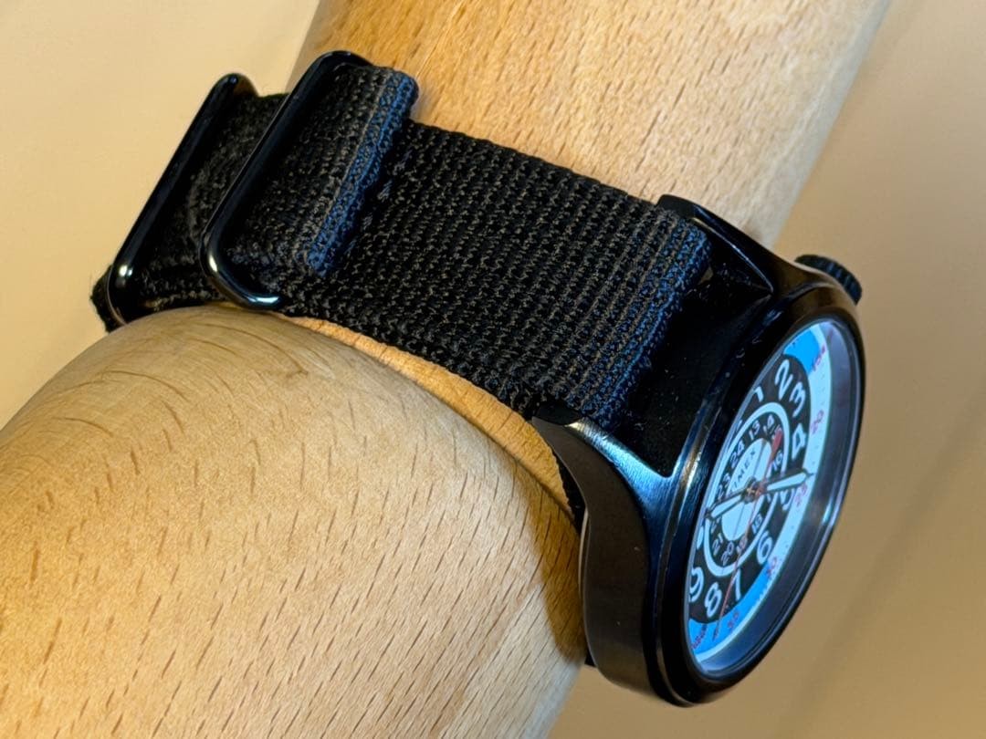 Timex Todd Snyder Blackjack Men’s 40mm Black Fabric Strap Watch Rare used rare