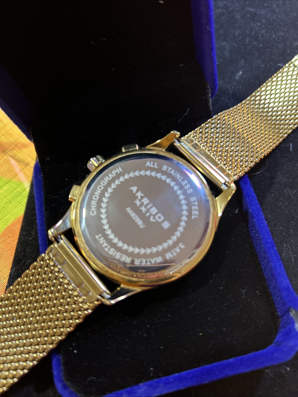 Menswear Chronograph 34 Tm Water Resistant 50 mm Watch AKRIBOS XXIV