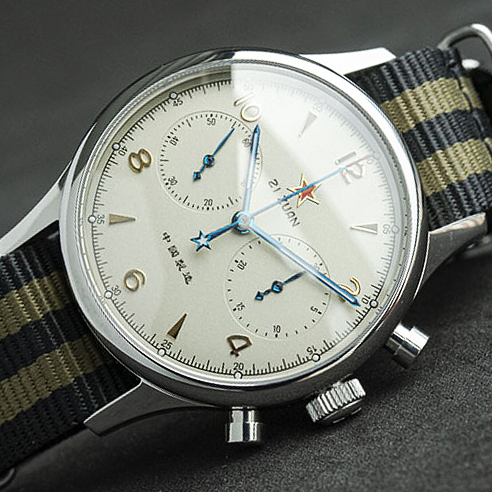 SEAGULL 1963 40MM Luminous Sapphire Chronograph Mechanical Mens Watch SU1962SW