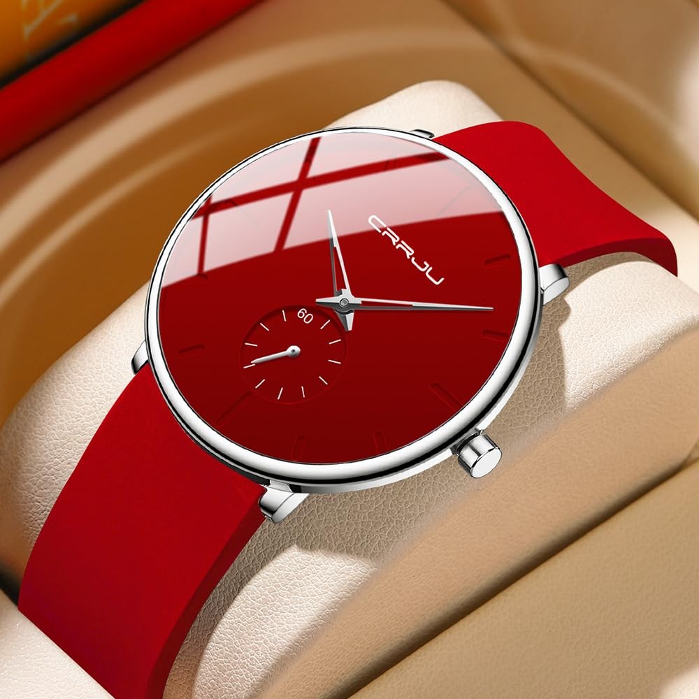 CRRJU Women Men Watch,Fashion Casual Dress Analog Quartz Waterproof Wristwatc…