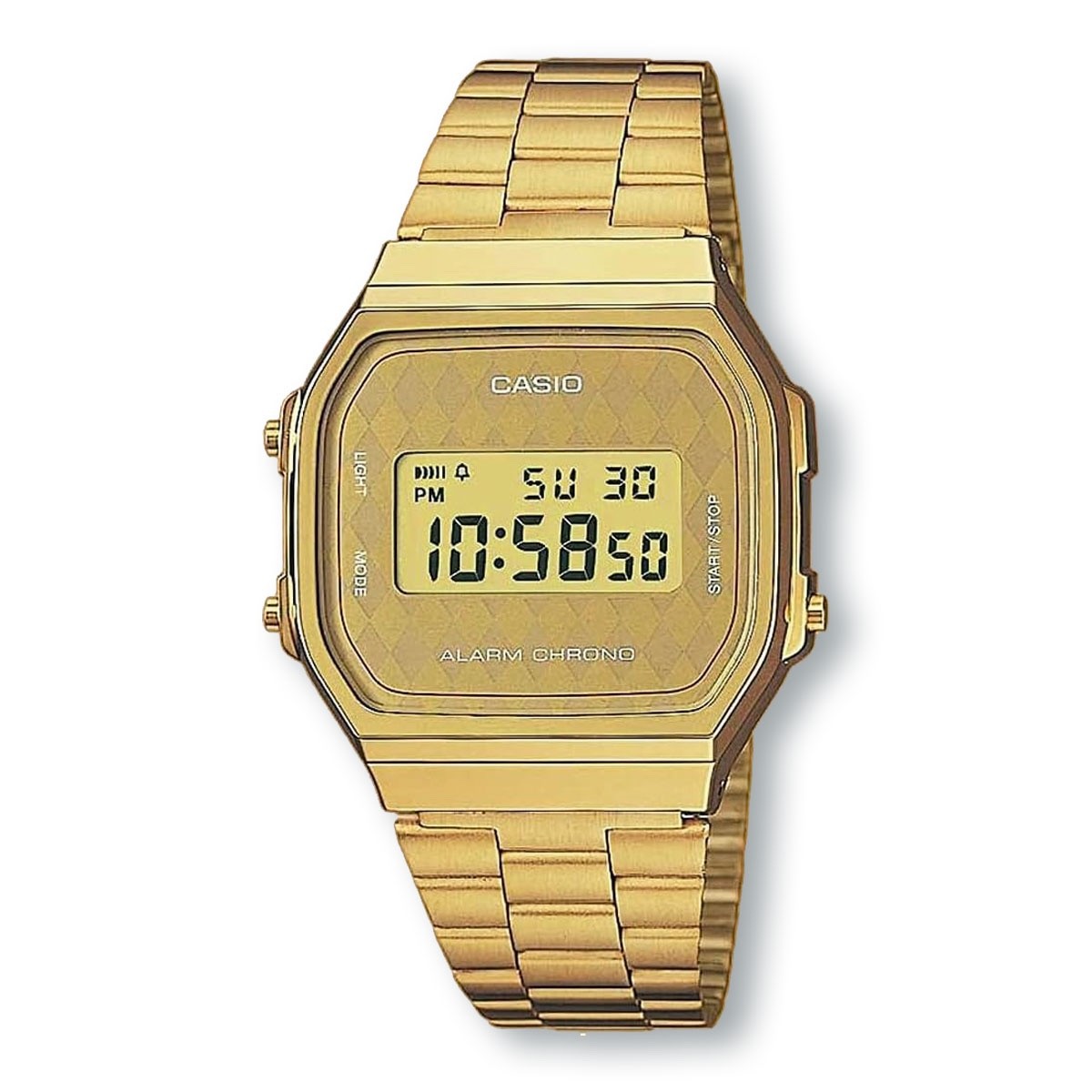 CASIO VINTAGE A168WG9B Unisex Illuminator Digital Watch Gold G1N