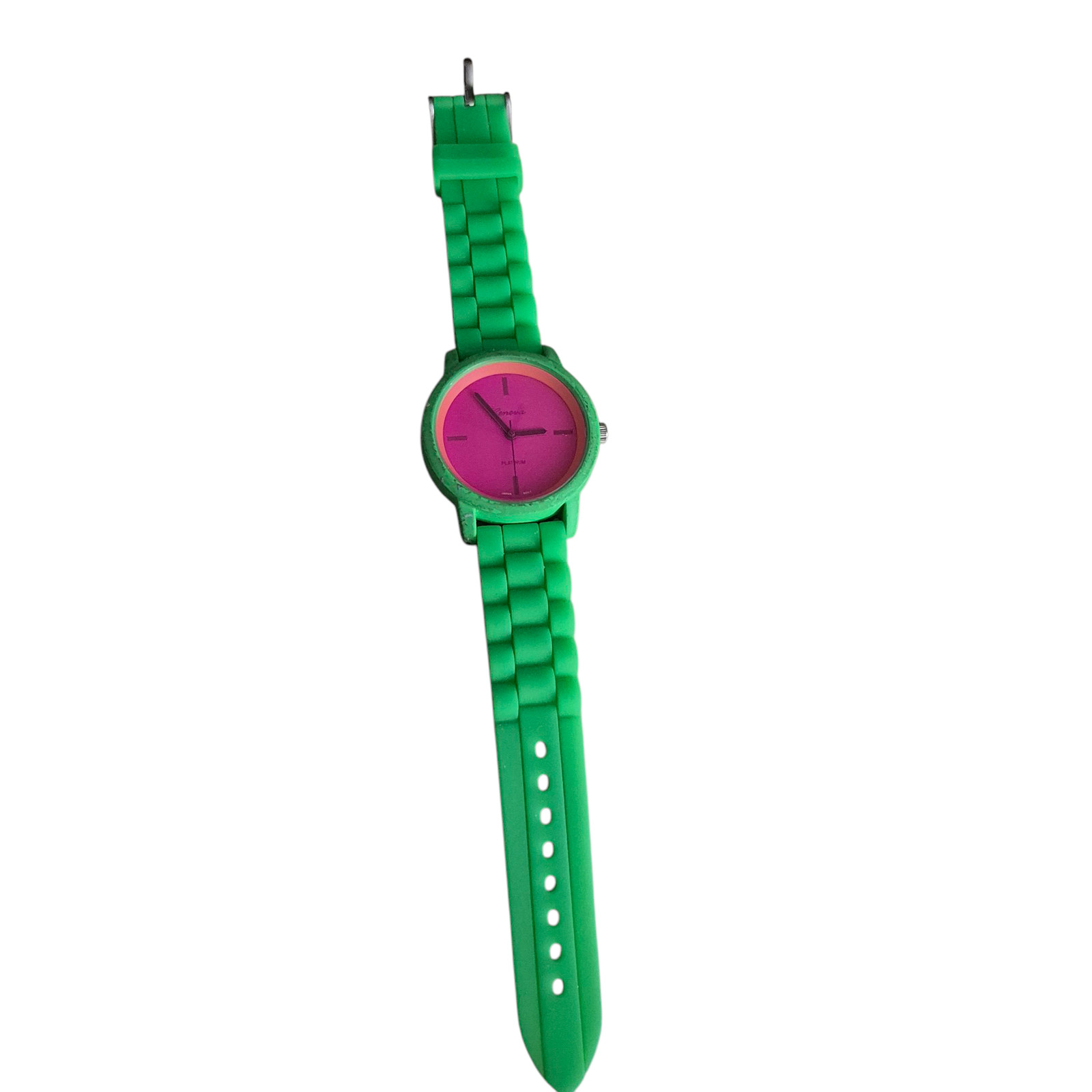 Geneva Platinum mens ladies sport watch stylish Showy Minimalist New Battery