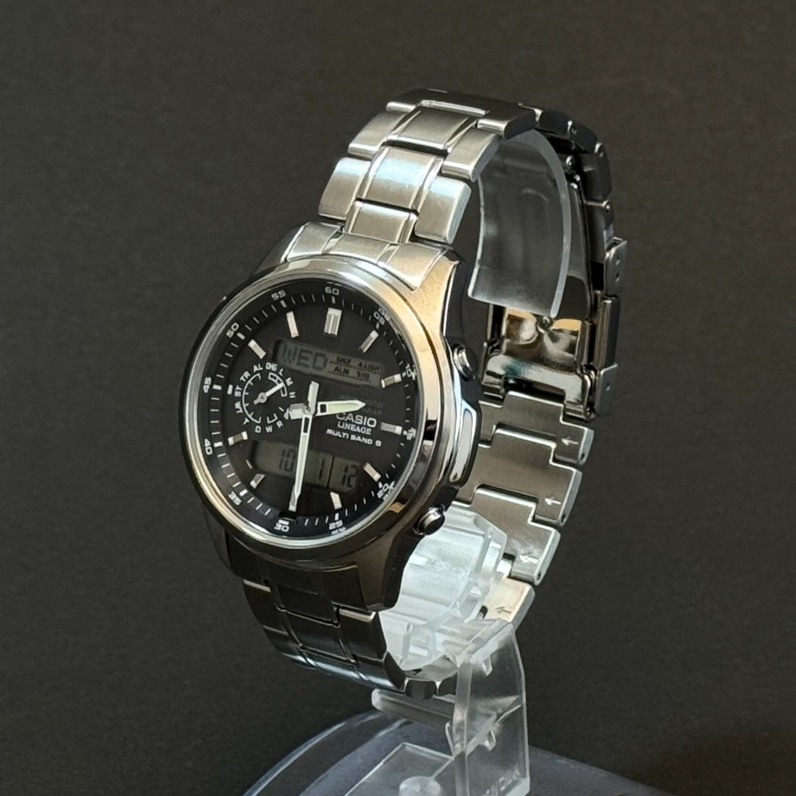 CASIO LINEAGE LCW-M100D Series Tough Solar Radio Watch Stainless Steel