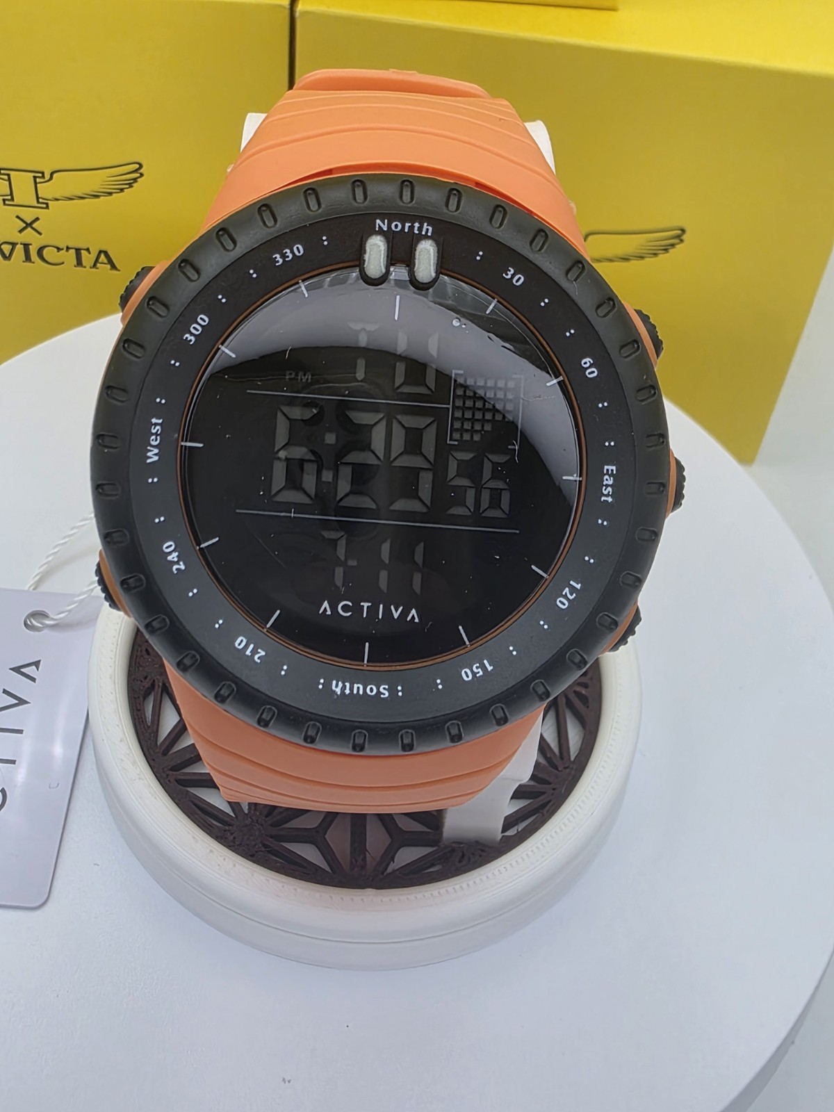 Activa X Invicta Digital Essentials ACW1237-006 Men’s Watch 53mm Orange