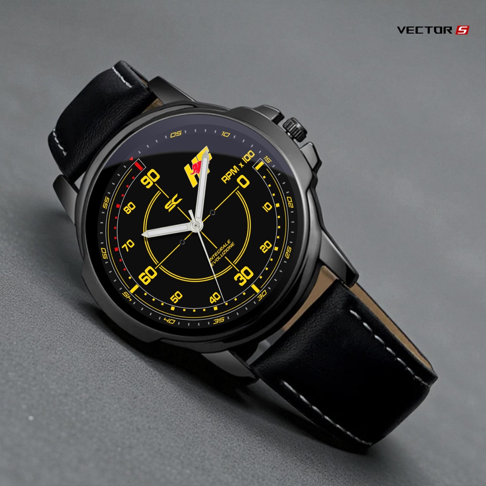 ContaKM Delta Integrale Fan Art HF Evo Lancia Wristwatch with Tachometer