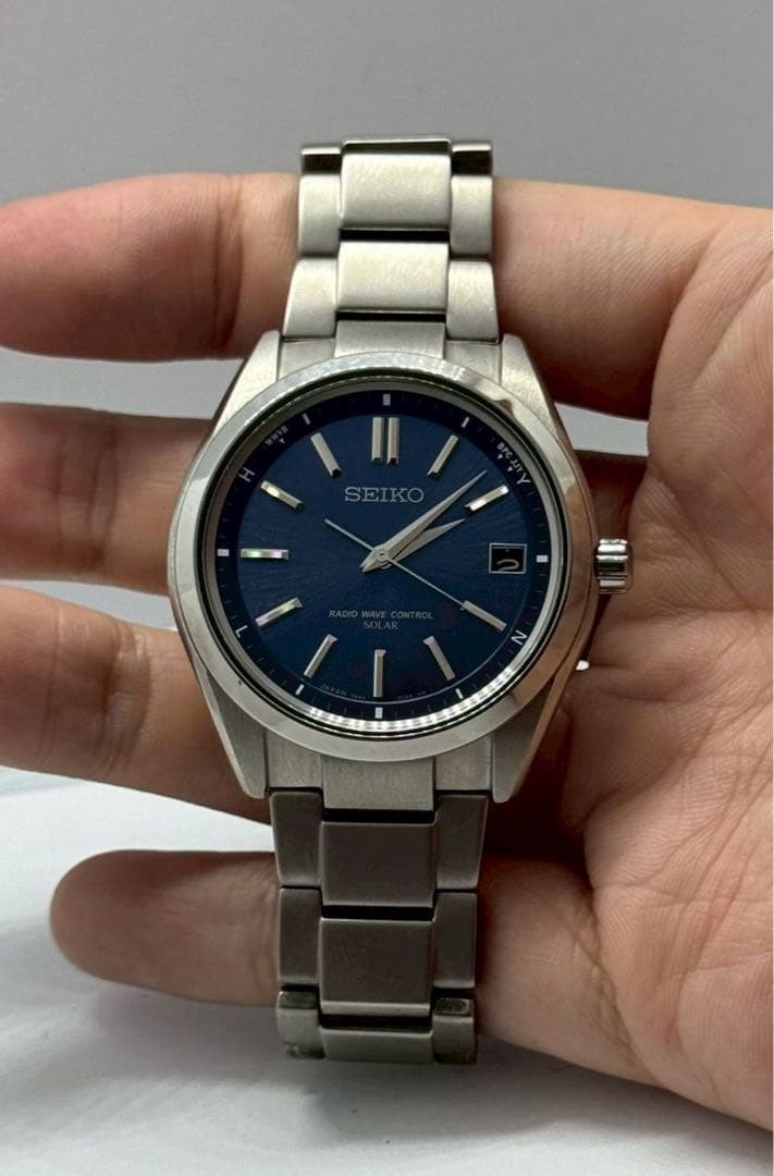 SEIKO Brightz Solar Radio Wave Titanium Watch