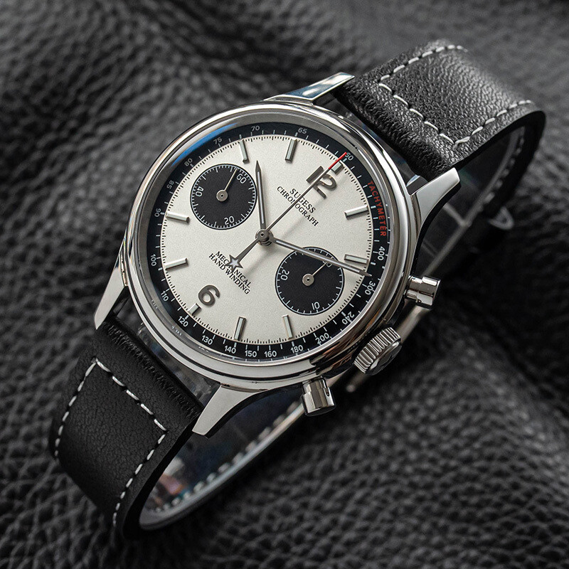 New Army Seagull Goose neck Mechanical Panda Chronograph 1963 Watch Gift Choice