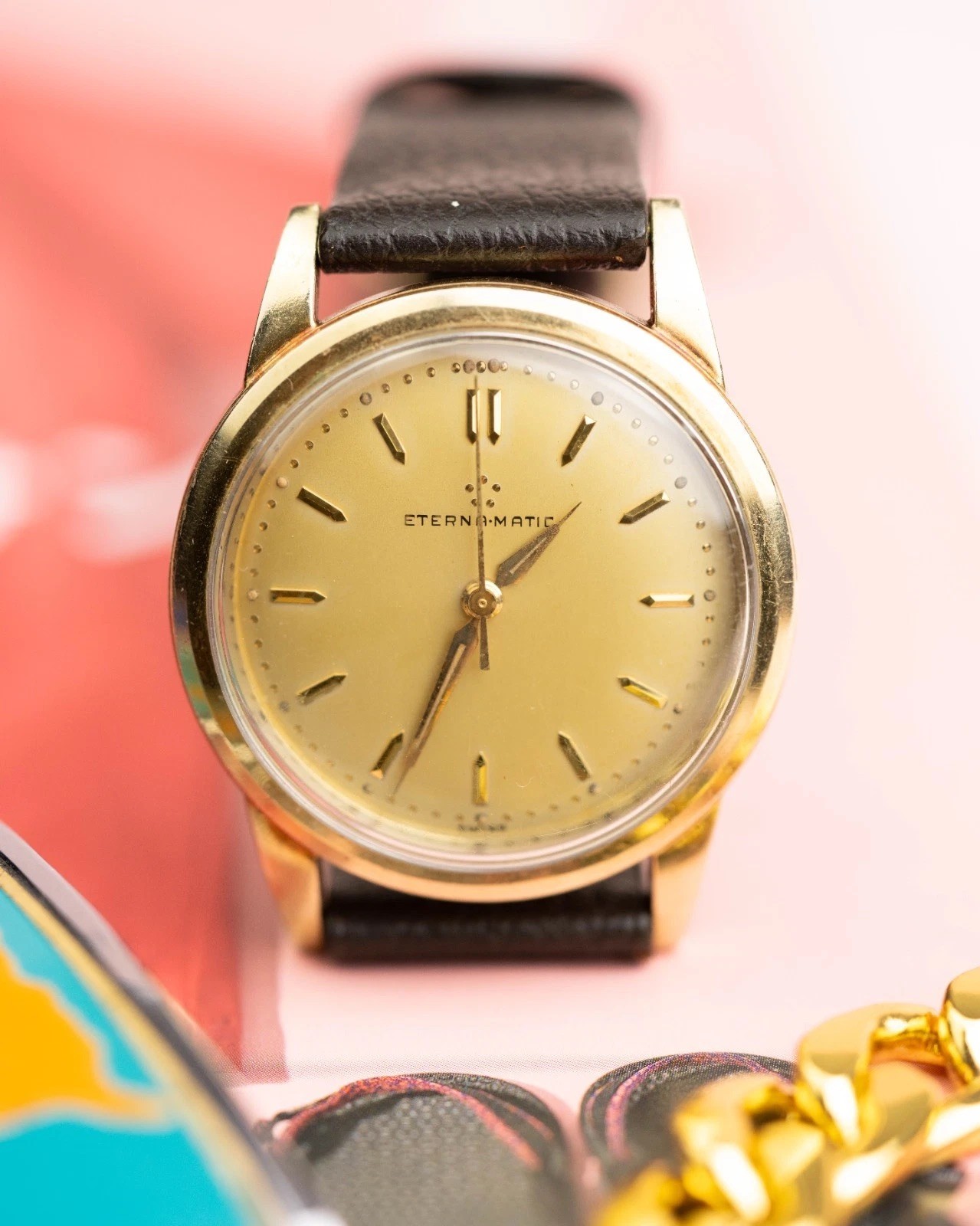Vintage Eterna-Matic Calatrava Automatic Hidden Crown Men’s Watch