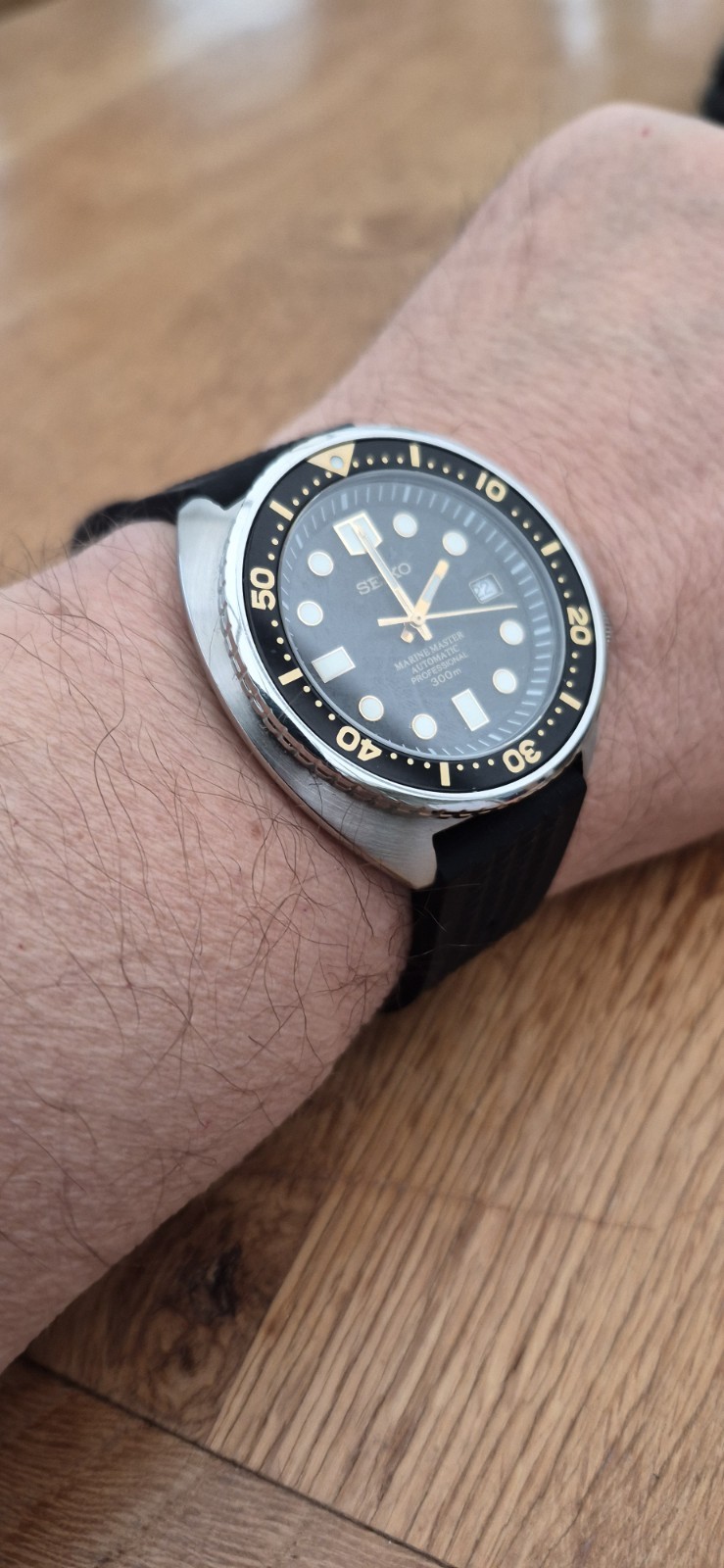 Seiko automatic divers watch NH35 Modded turtle case gold