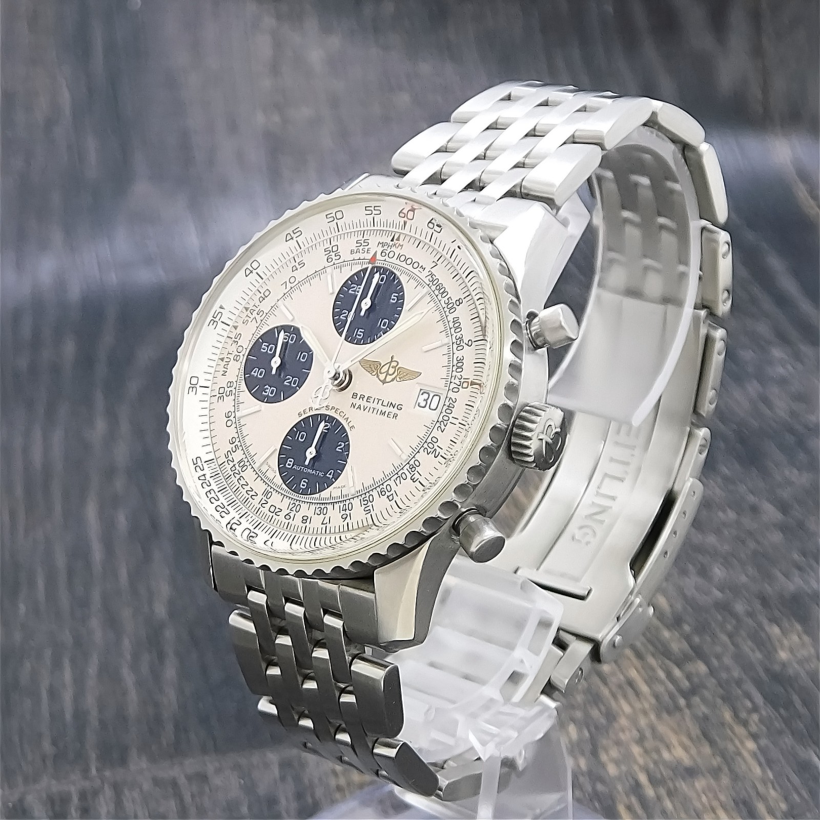 BREITLING Navitimer Fighters A13330 42cm S. Steel Automatic Men’s Watch #1477B